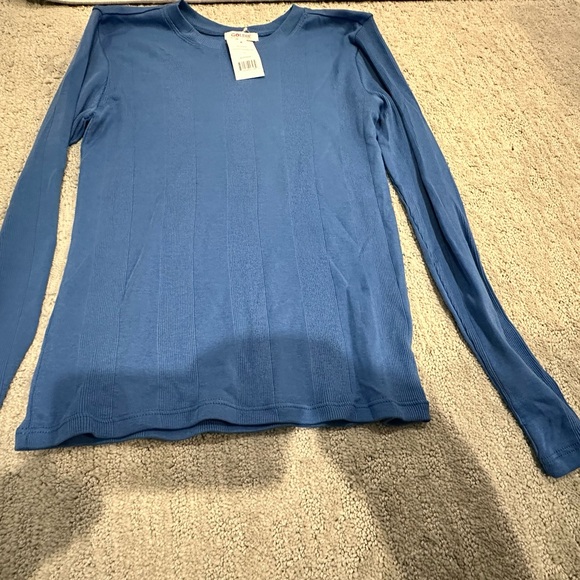 Goldie Riverside Blue Ribbed Tee - Picture 3 of 3